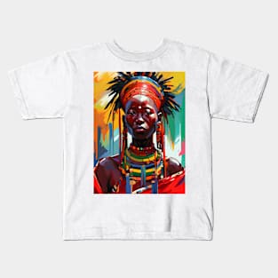 Contemporary Maasai Kids T-Shirt